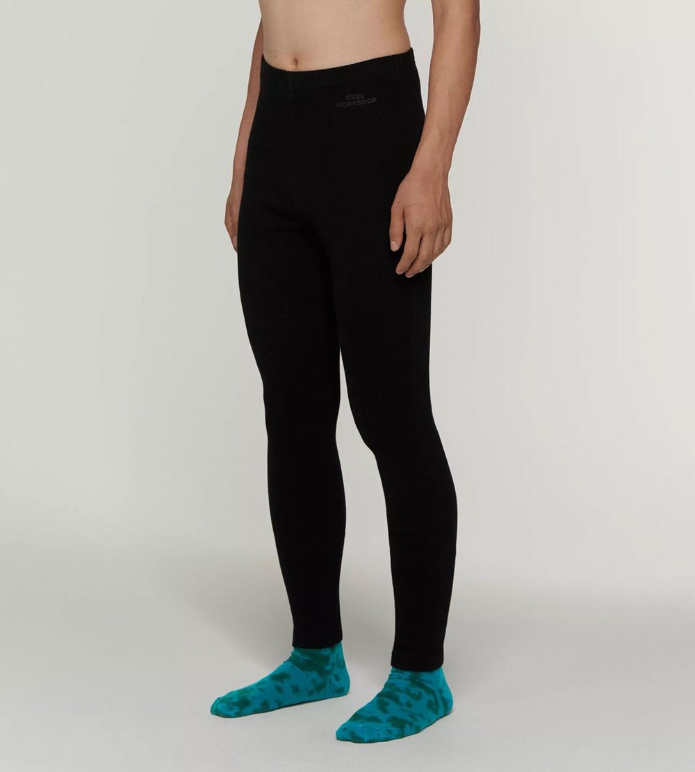 Sloggi 032c X Unisex Leggings Black | 26093-DSIC