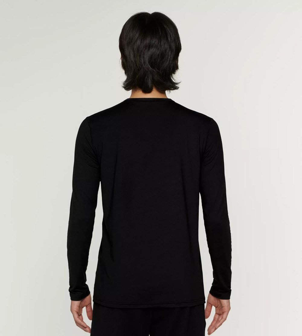 Sloggi 032c X Unisex Shirt Black | 95372-KPOT