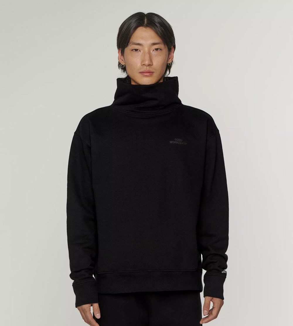 Sloggi 032c X Unisex Sweater Black | 34902-WRQT