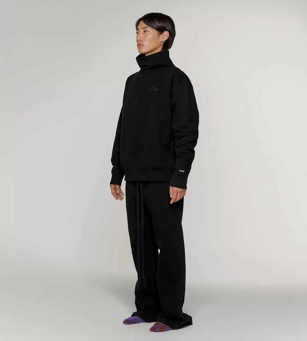 Sloggi 032c X Unisex Sweater Black | 34902-WRQT