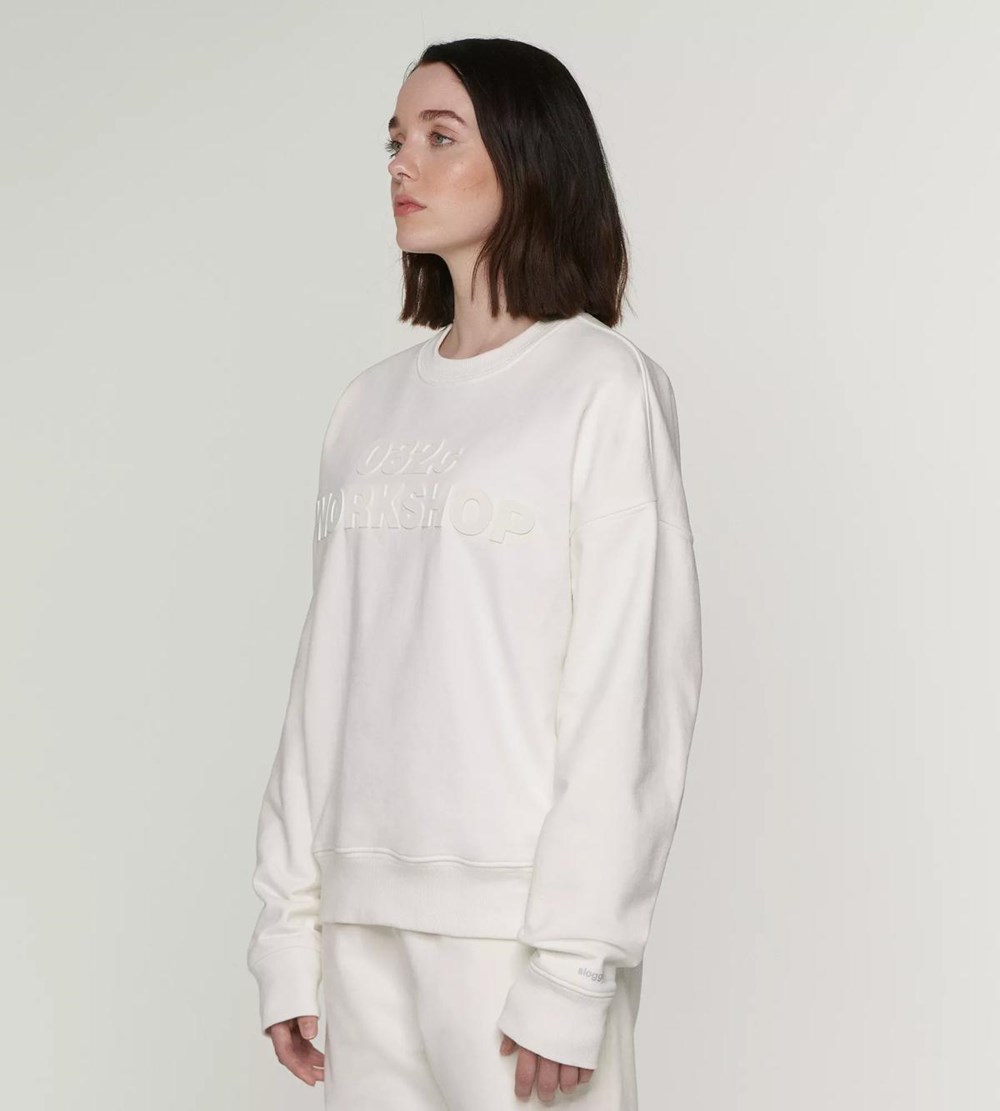 Sloggi 032c X Unisex Sweatshirt Beige | 41589-HOPI