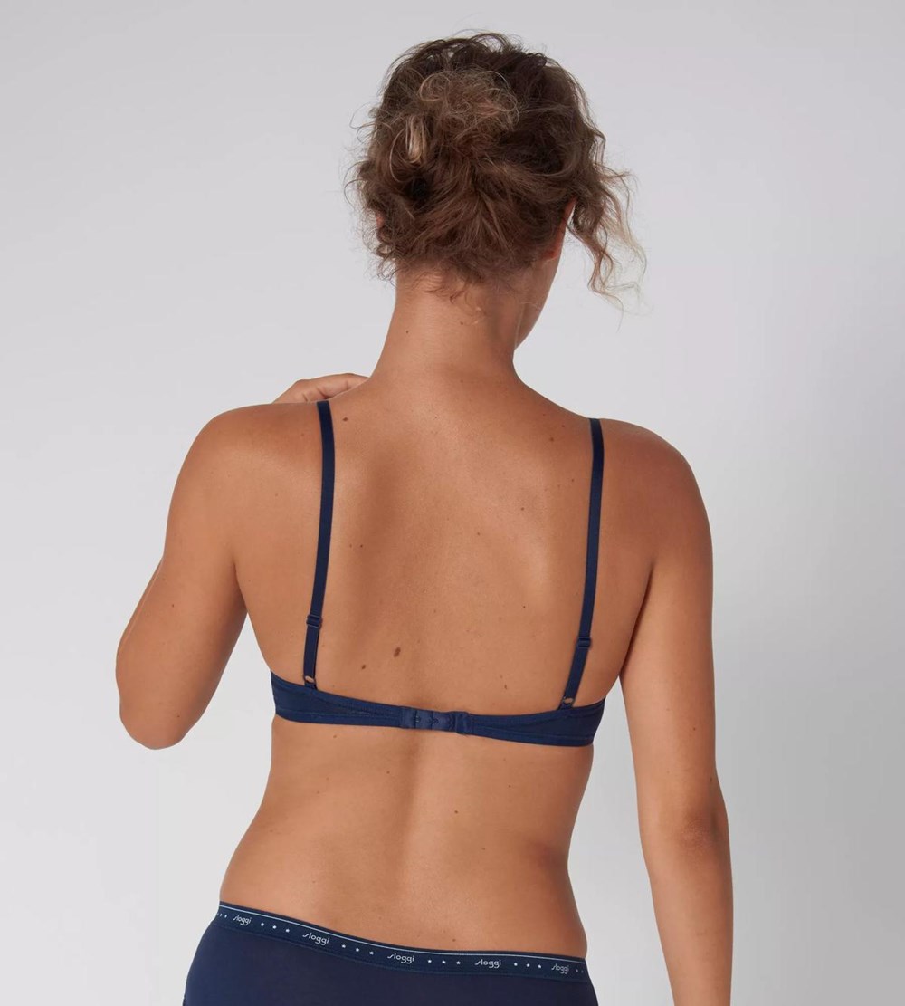 Sloggi 24/7 100 Wired Padded Bra Blue - Light Combination | 25837-URIS