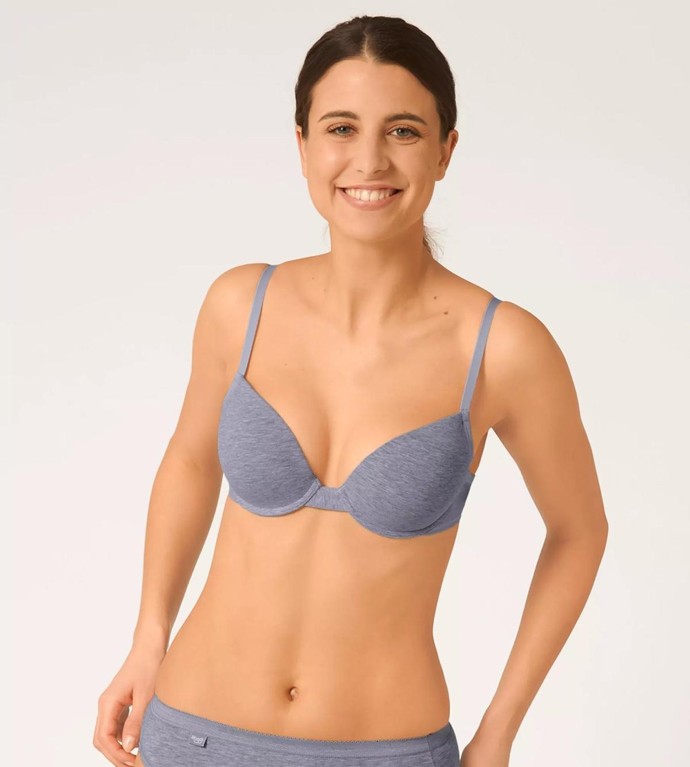 Sloggi 24/7 100 Wired Padded Bra Grey Combination | 90726-CPOY