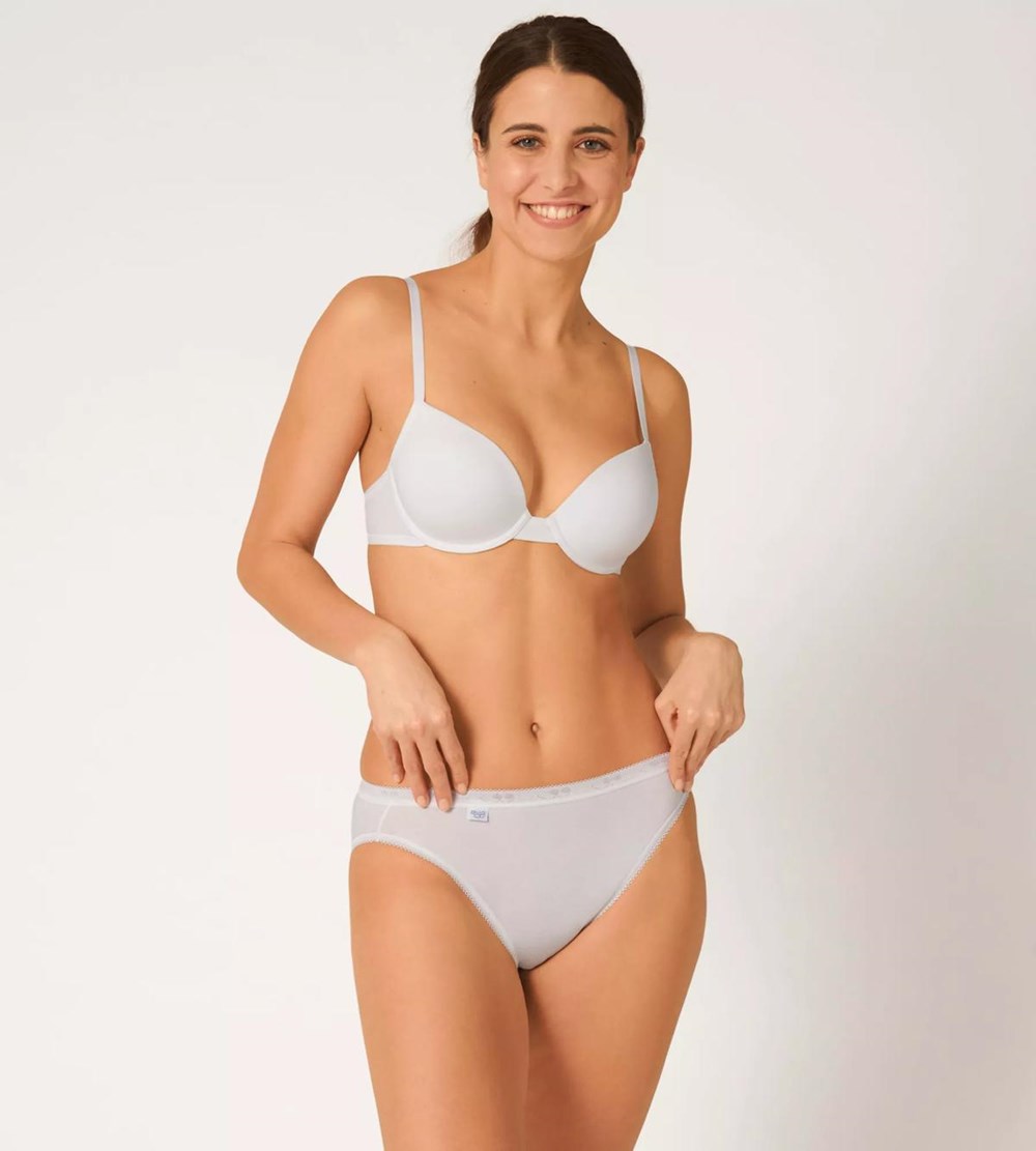 Sloggi 24/7 100 Wired Padded Bra White | 12096-TPHZ