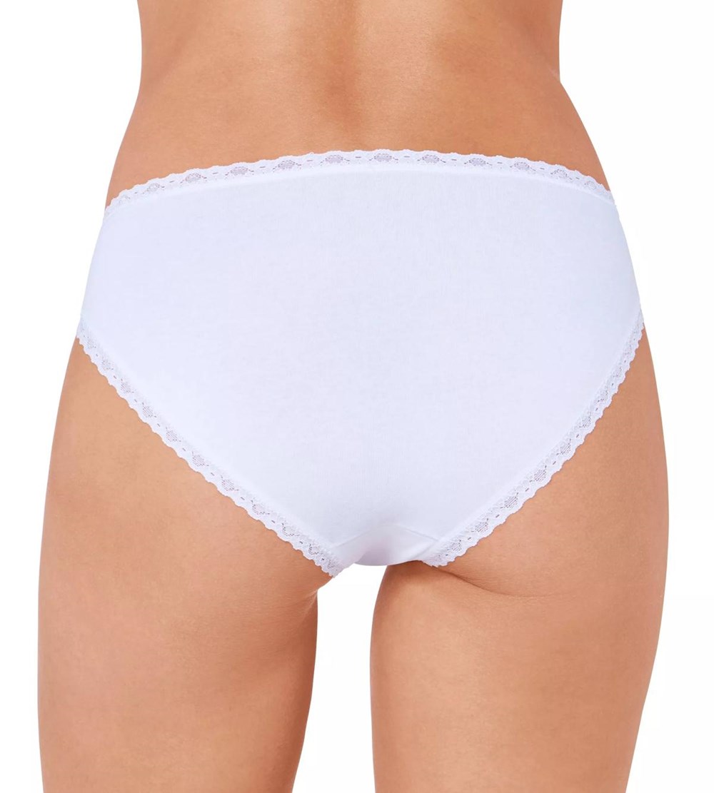 Sloggi 24/7 Cotton Lace Tai Brief White | 31805-YQSE