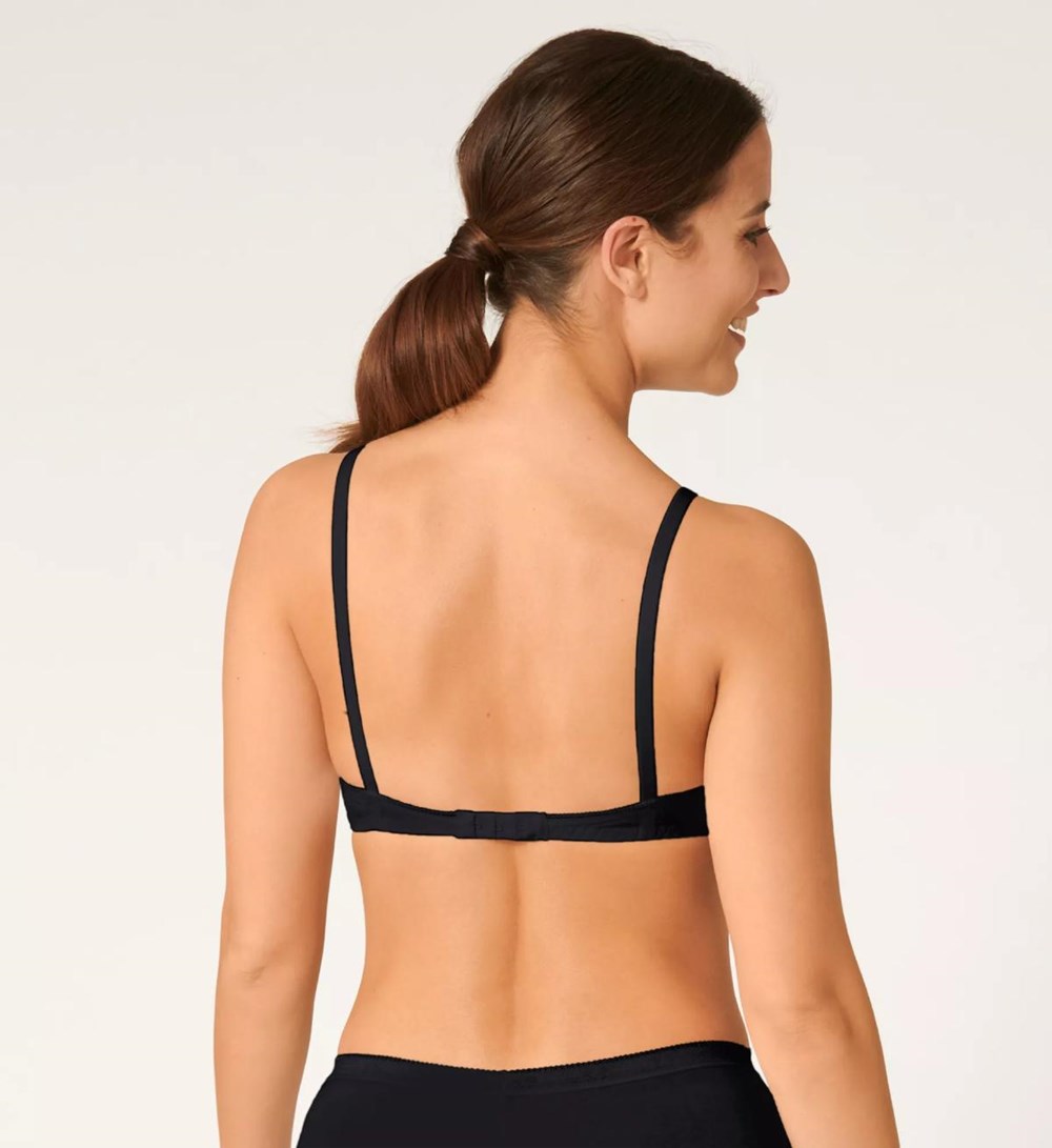 Sloggi 24/7 Cotton Non-wired Bra Black | 50693-YVUO