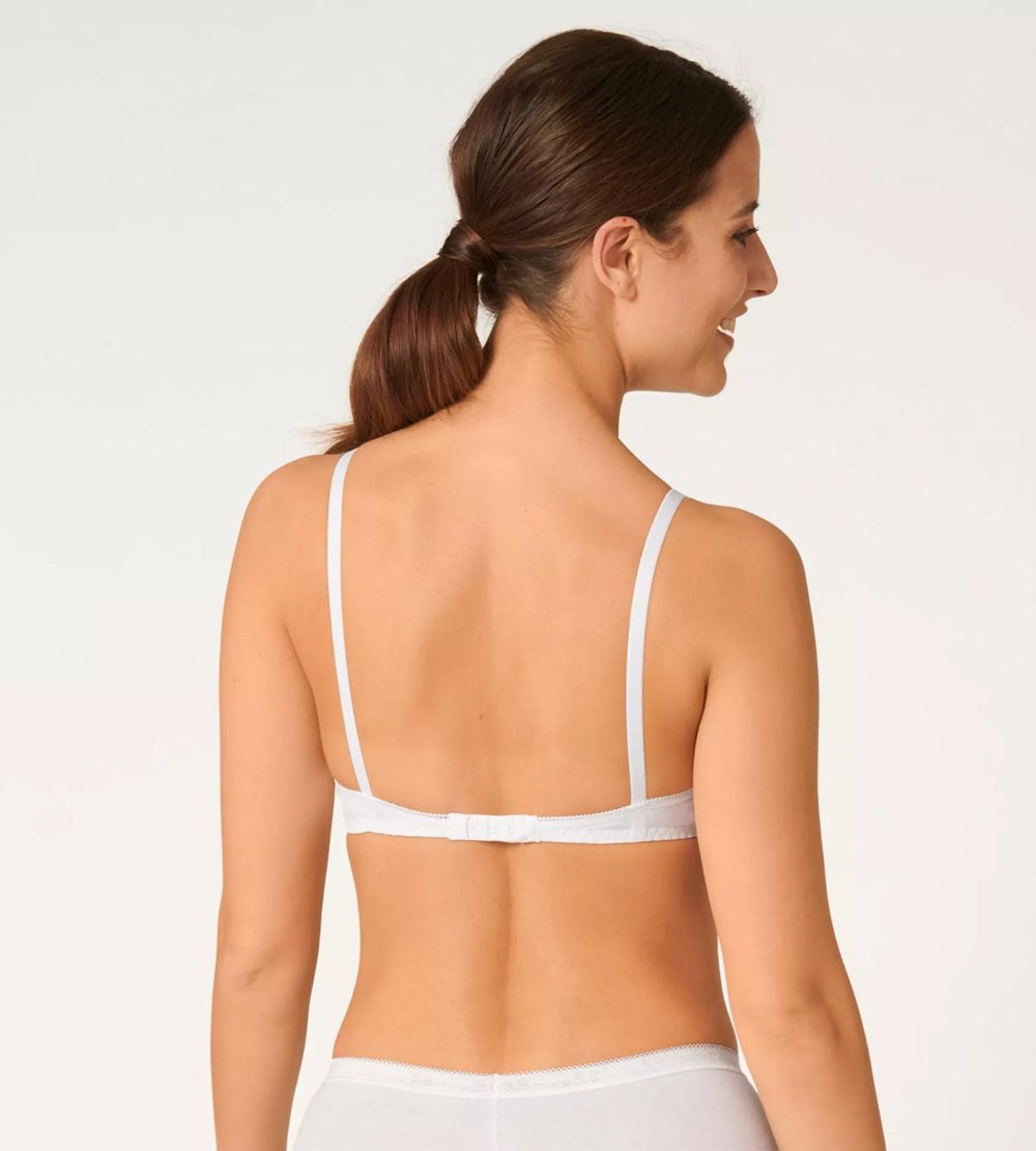 Sloggi 24/7 Cotton Non-wired Bra White | 24768-JZQR