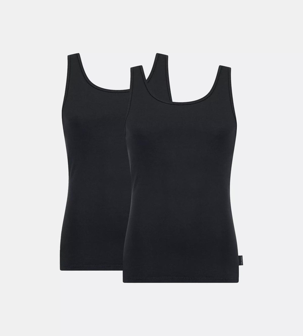 Sloggi 24/7 Vest Tank Top Black | 02981-TYWF