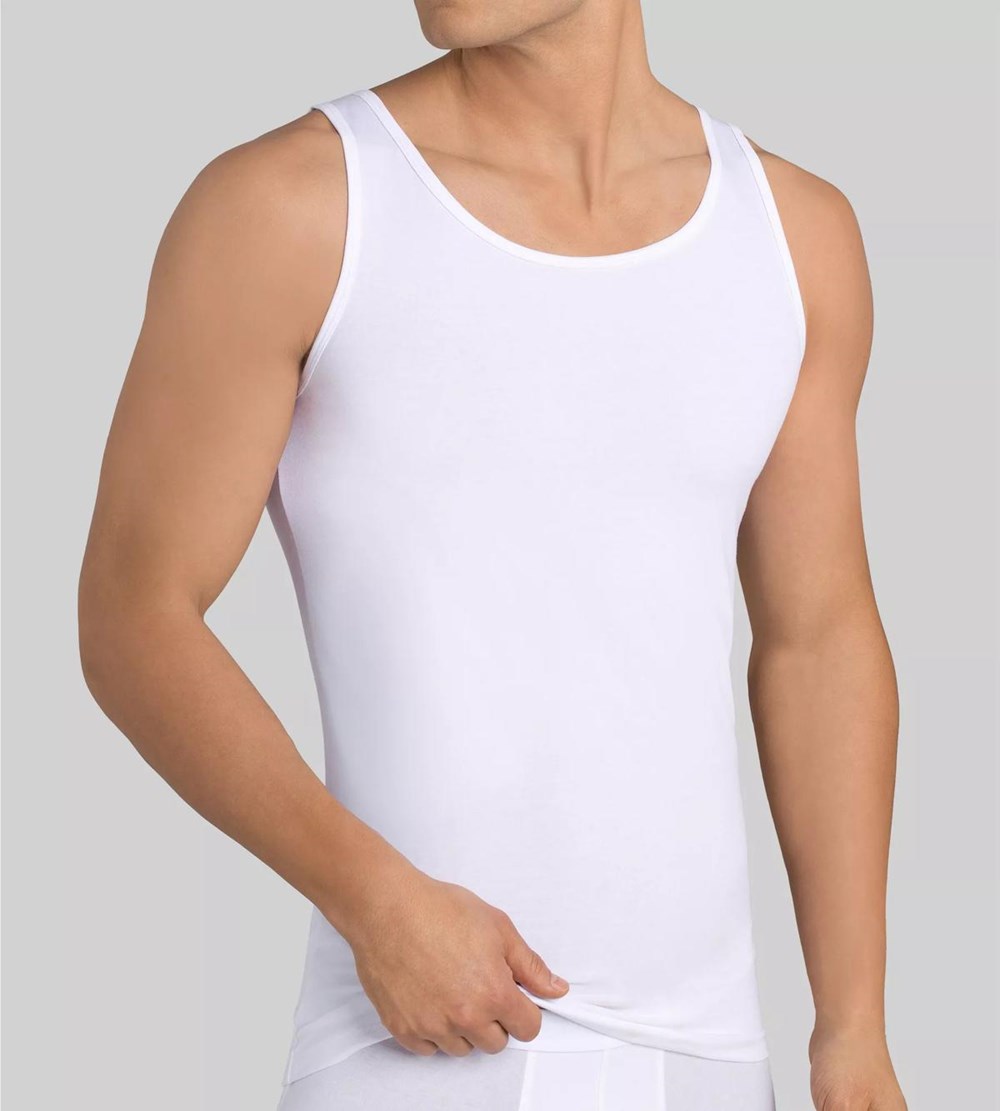 Sloggi 24/7 Vest Tank Top White | 70165-BVUZ