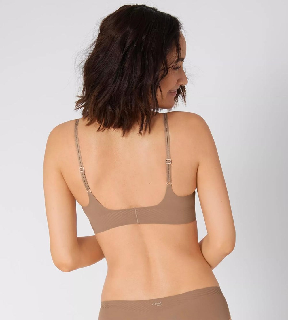 Sloggi Body Adapt Bralette Nostalgic Brown | 29478-EJIQ