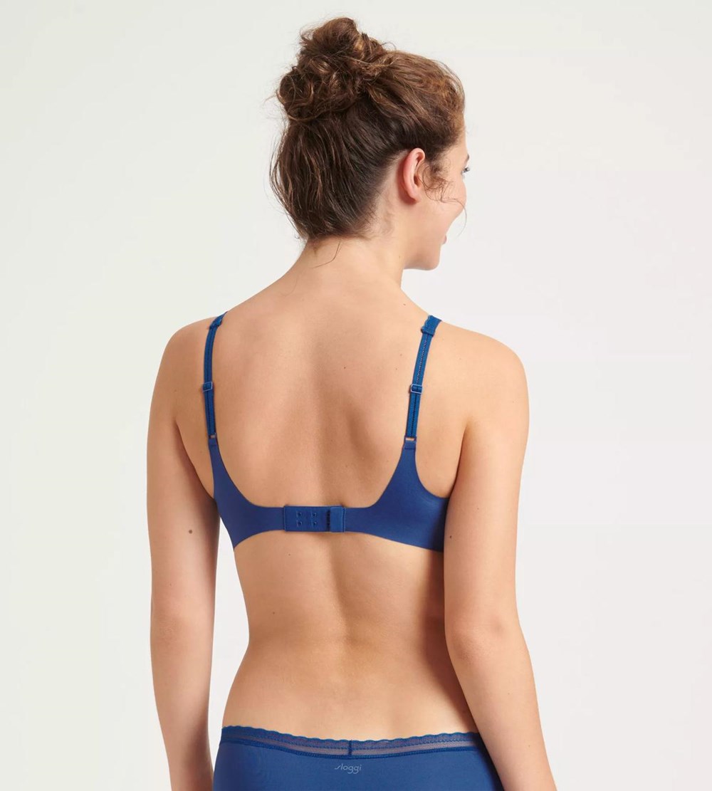 Sloggi Body Adapt Twist Padded Bra Blue Sapphire | 04975-DLBO