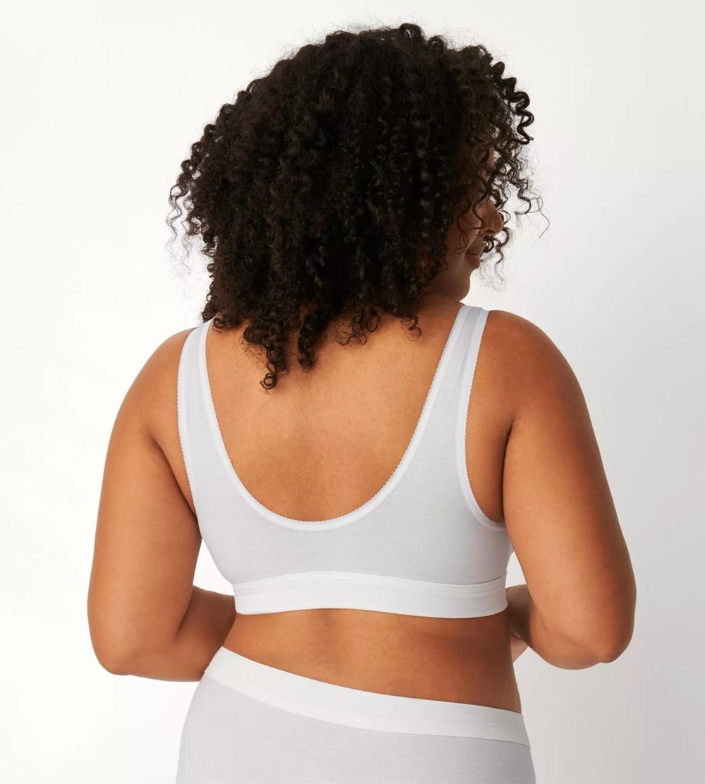 Sloggi Double Comfort Sports Top White | 75419-YQRK