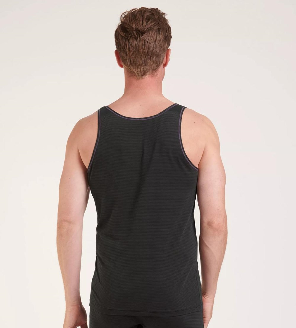 Sloggi Ever Cool Vest Tank Top Black | 49072-JTUW