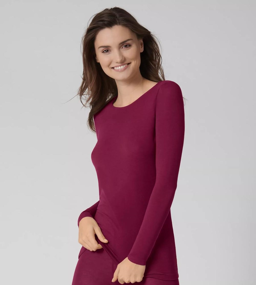 Sloggi Ever Cosy Shirt Dark Wine | 40519-SZXO