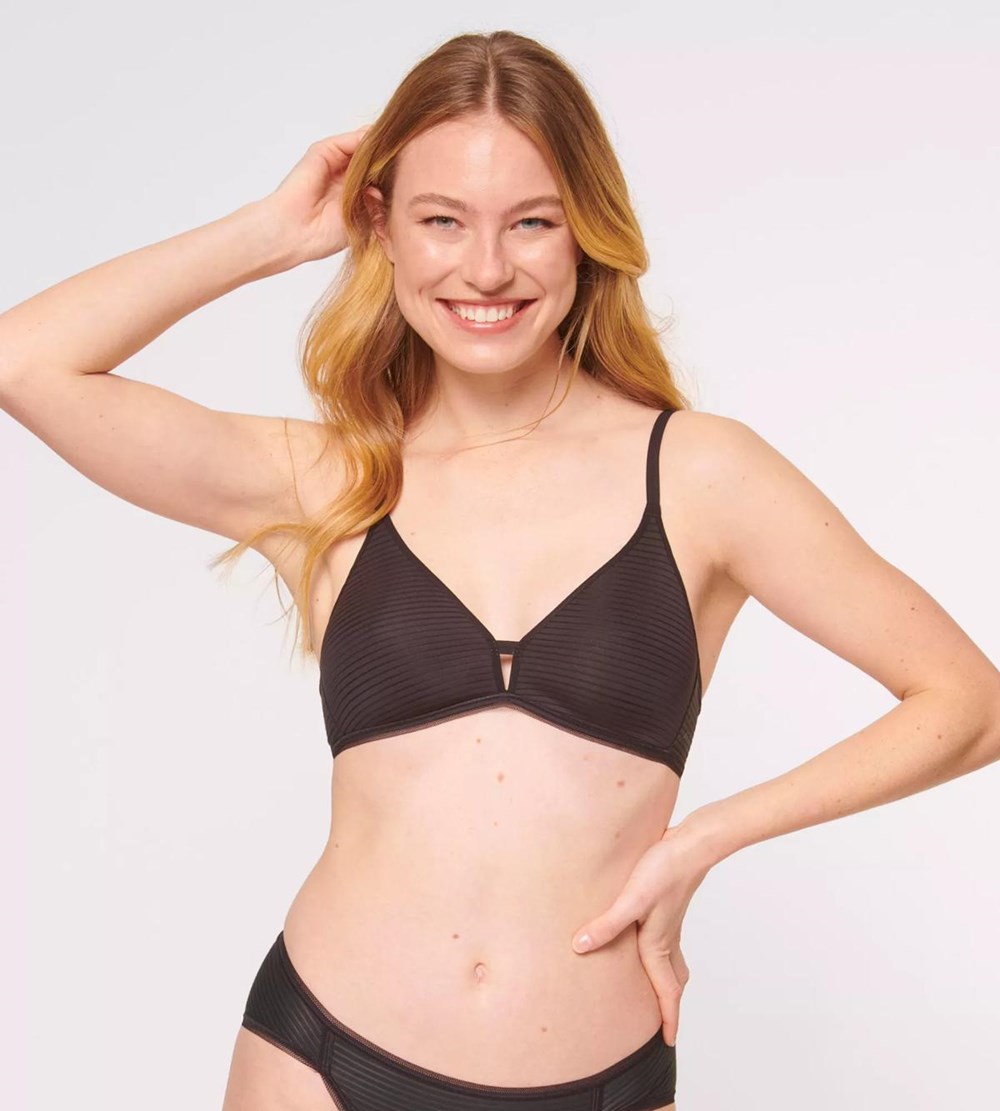 Sloggi Ever Fresh Plus Padded Bra Black | 39854-DNFM