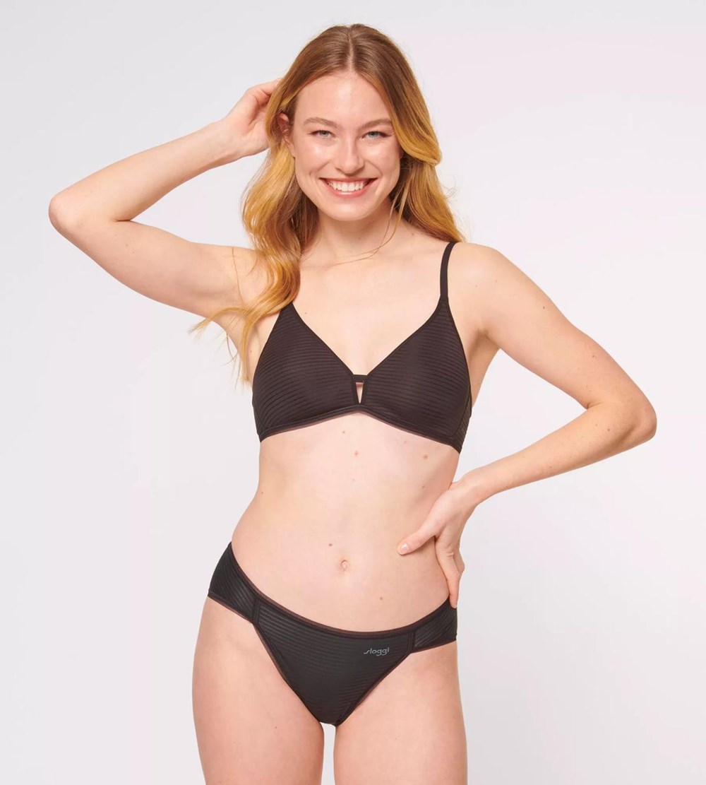 Sloggi Ever Fresh Plus Padded Bra Black | 39854-DNFM