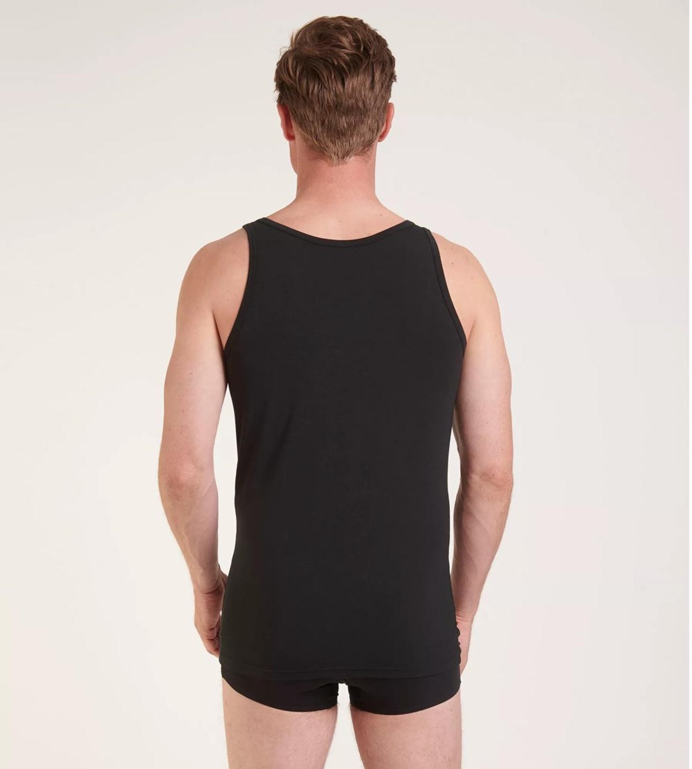 Sloggi Ever Soft Vest Tank Top Black | 70234-MHOX