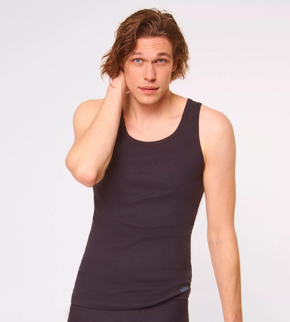 Sloggi Free Evolve Vest Tank Top Black | 32674-TDVP