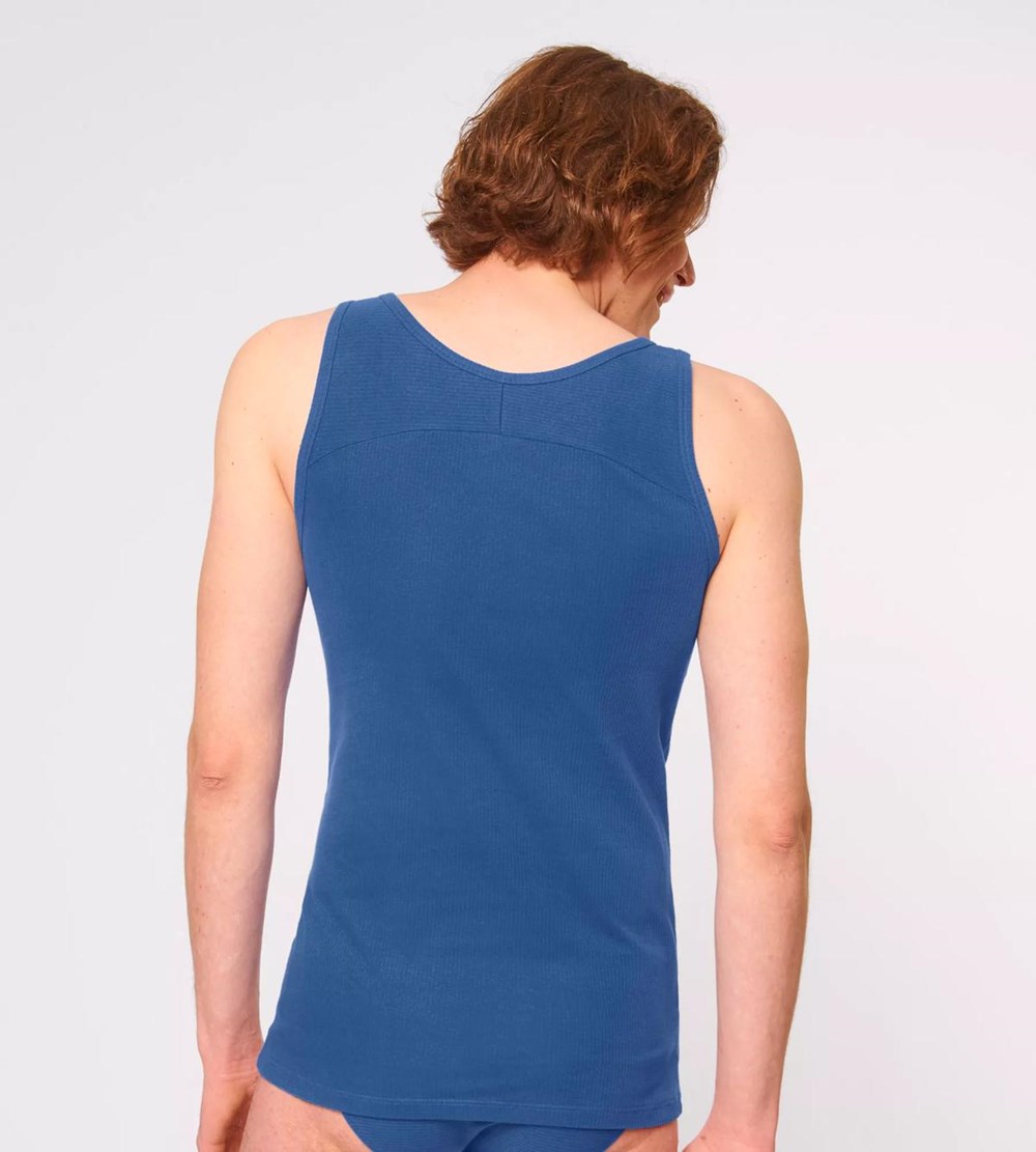 Sloggi Free Evolve Vest Tank Top Summer sky | 35017-HMTP