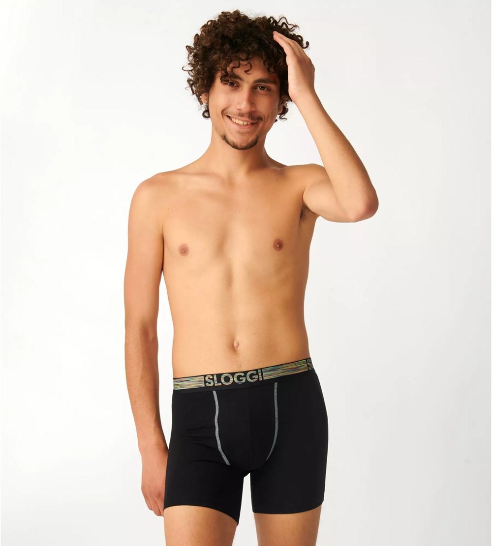 Sloggi Go Abc Natural Shorts Black | 28073-LSYF