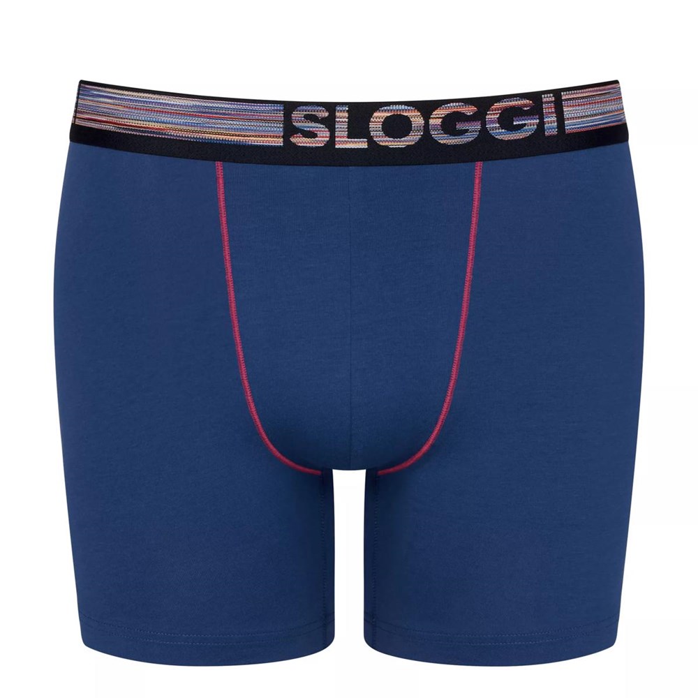 Sloggi Go Abc Natural Shorts Blue - Dark Combination | 03841-IQWC