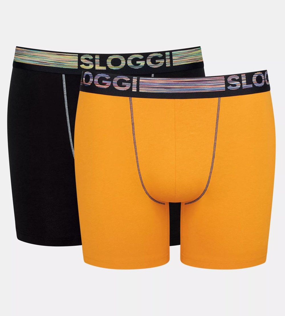 Sloggi Go Abc Natural Shorts Orange - Dark Combination | 13089-WCPE