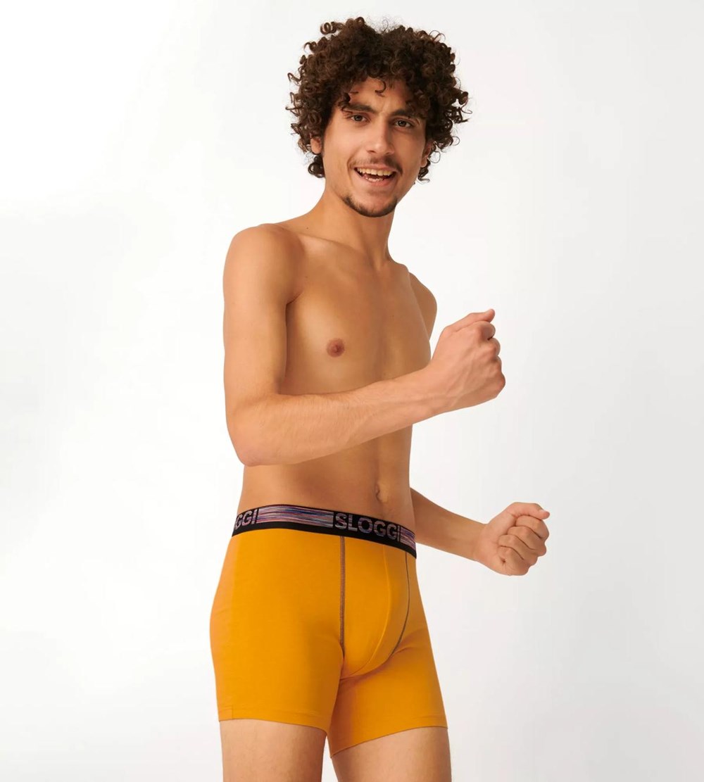 Sloggi Go Abc Natural Shorts Orange - Dark Combination | 13089-WCPE