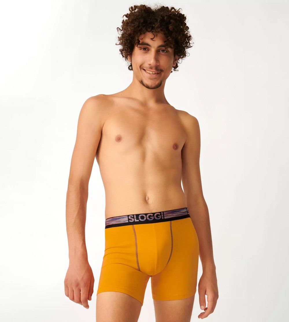 Sloggi Go Abc Natural Shorts Orange - Dark Combination | 13089-WCPE