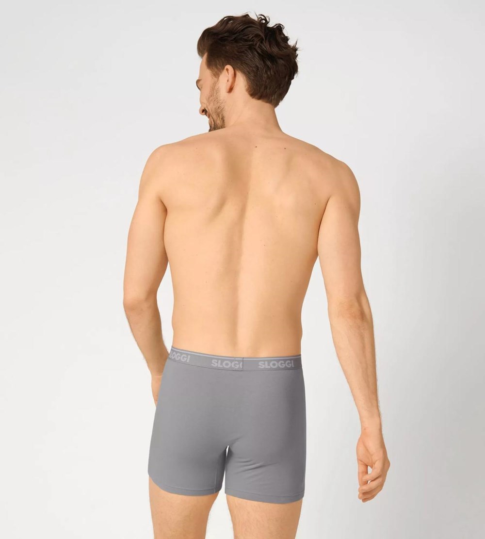 Sloggi Go Abc Shorts Stone Grey | 95267-VBUZ