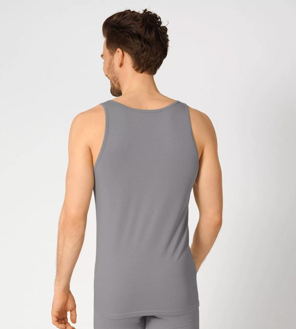 Sloggi Go Abc Vest Tank Top Stone Grey | 63109-ELDC