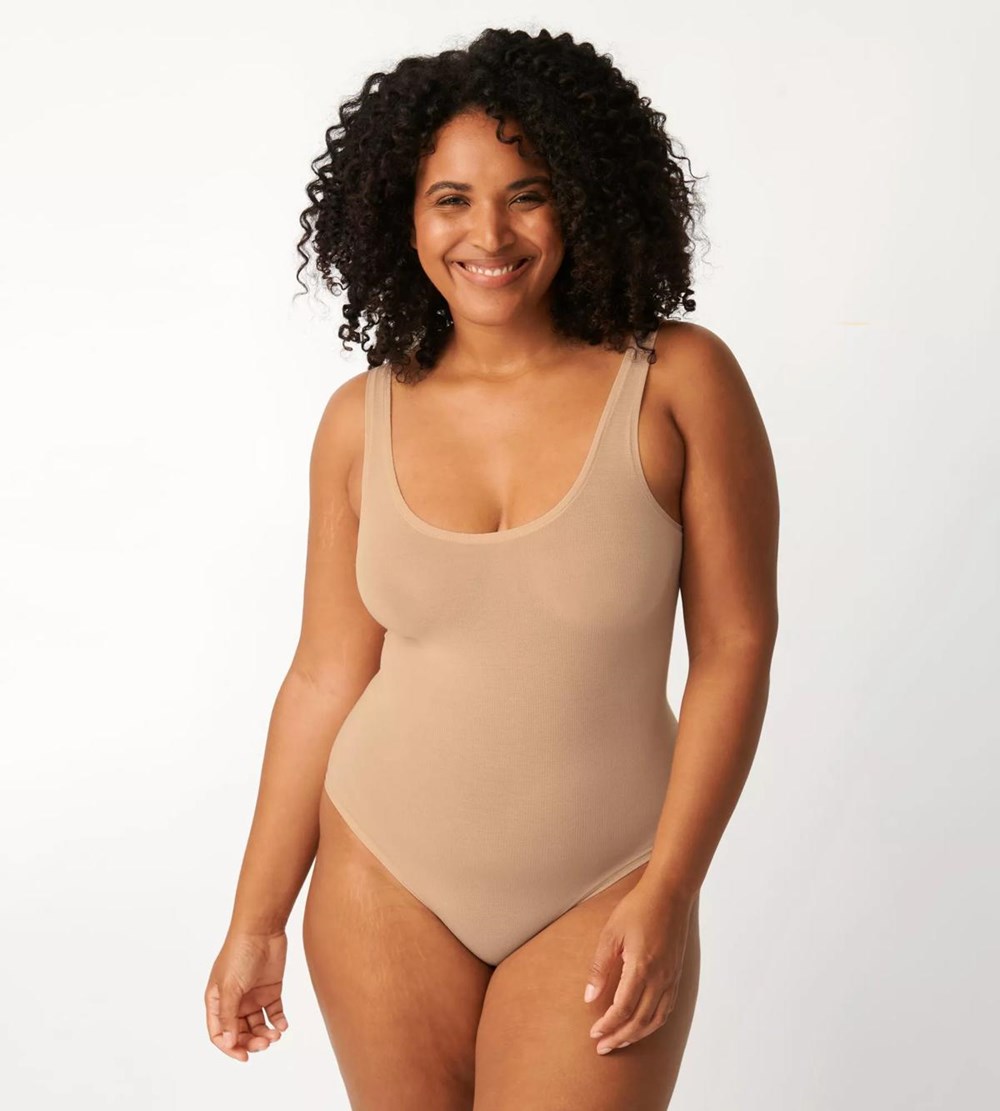 Sloggi Go Allround Body With Spaghetti Strap Peanut Butter | 12540-AIQK