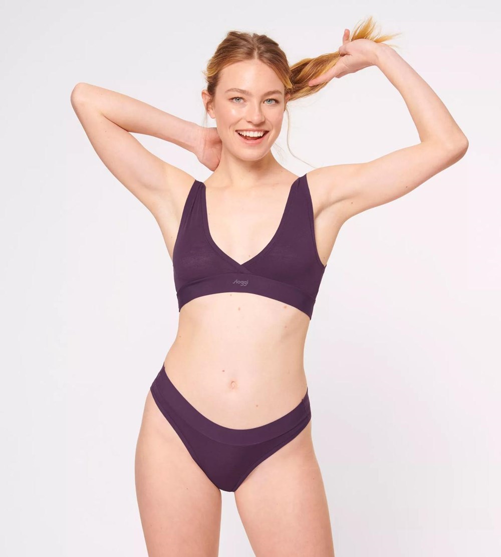 Sloggi Go Allround Bralette Plum | 01574-CXID