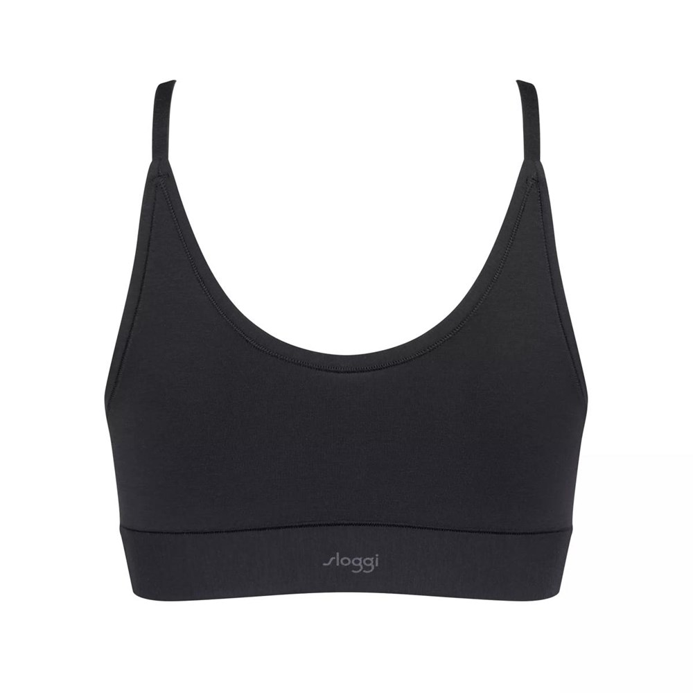 Sloggi Go Allround Lace Bralette Black | 50724-ASBZ