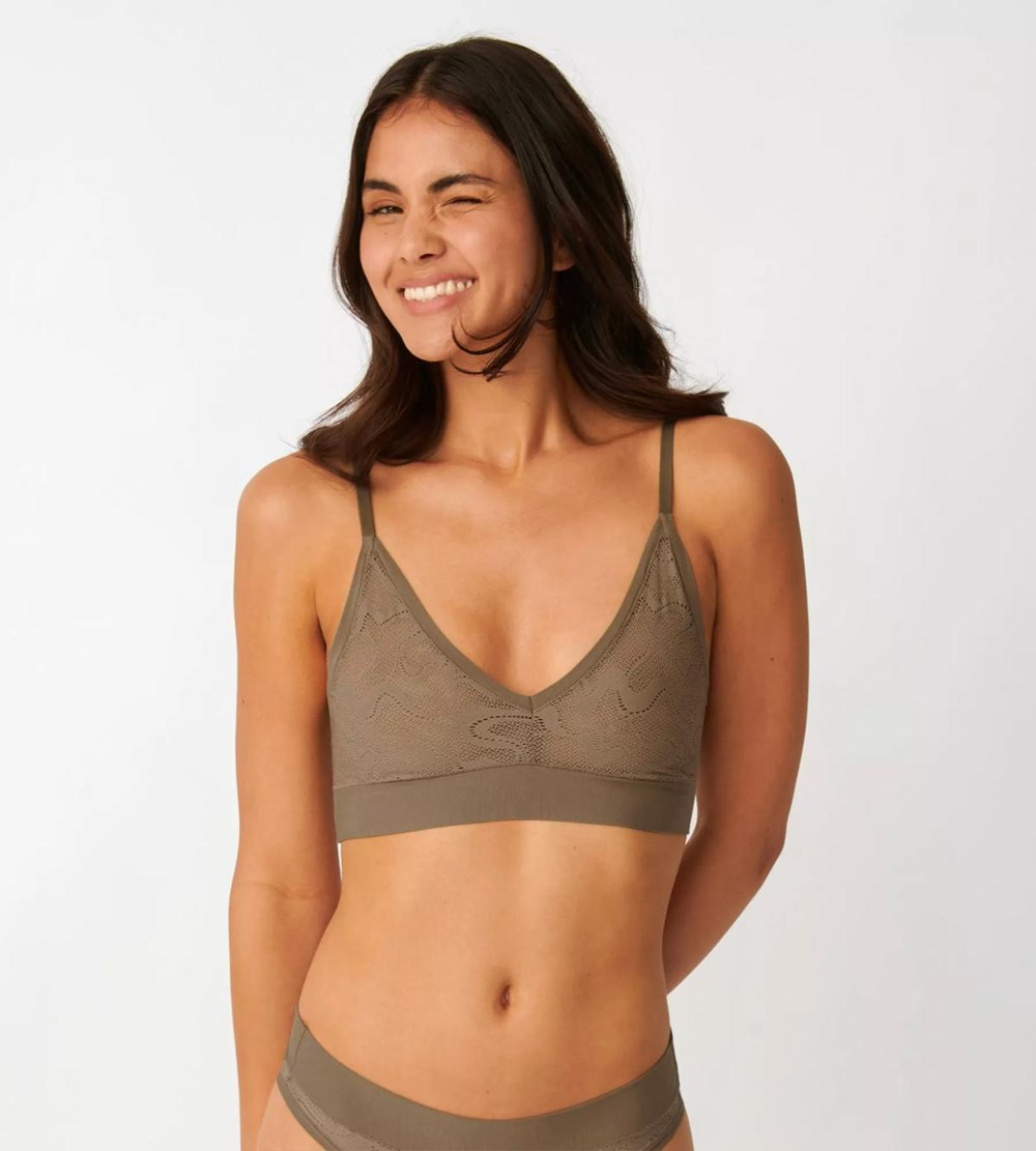 Sloggi Go Allround Lace Bralette Lead grey | 41503-HUCW