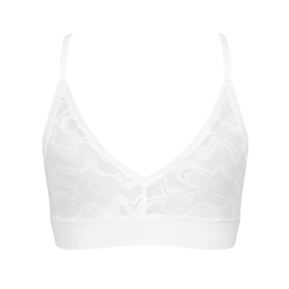 Sloggi Go Allround Lace Bralette White | 48690-GKOR