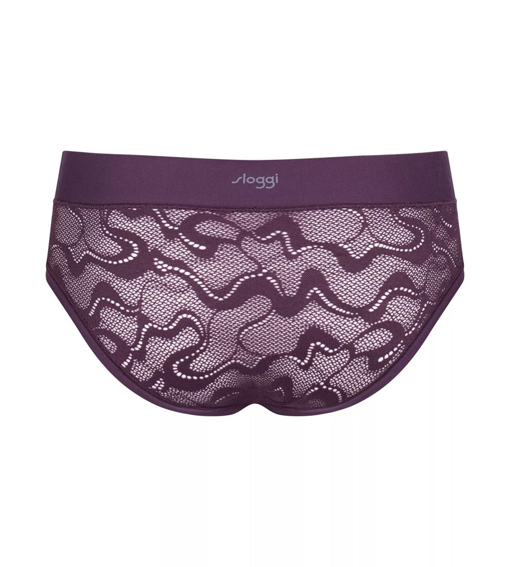 Sloggi Go Allround Lace Hipster Plum | 69503-ZPVL