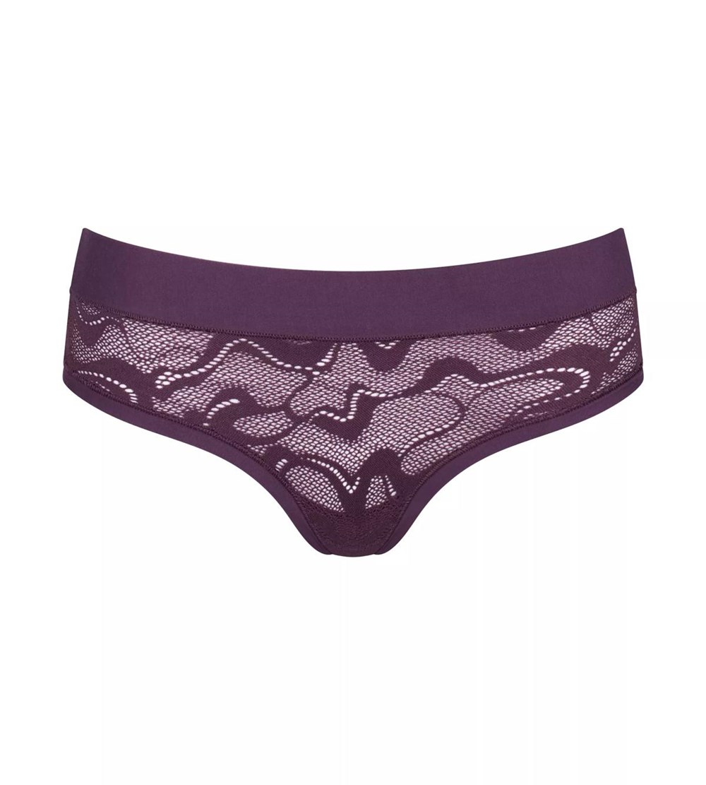 Sloggi Go Allround Lace Hipster Plum | 69503-ZPVL