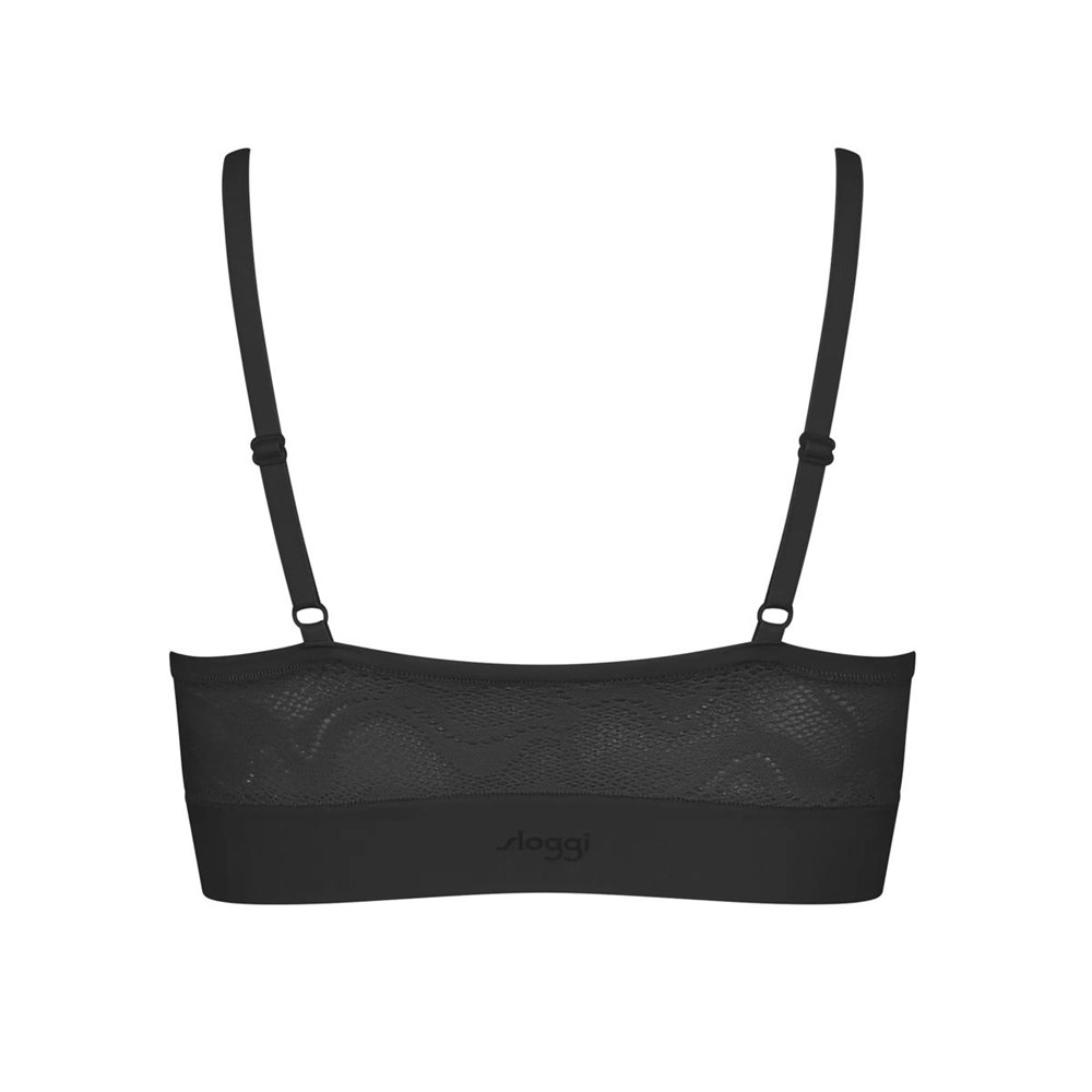 Sloggi Go Allround Lace Padded Bra Black | 03476-ISBC