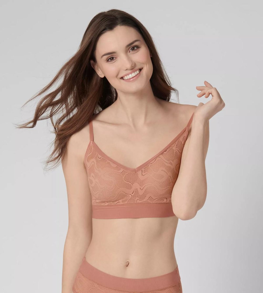 Sloggi Go Allround Lace Padded Bra Indian Summer | 07621-TLJZ