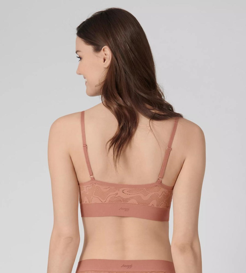 Sloggi Go Allround Lace Padded Bra Indian Summer | 07621-TLJZ