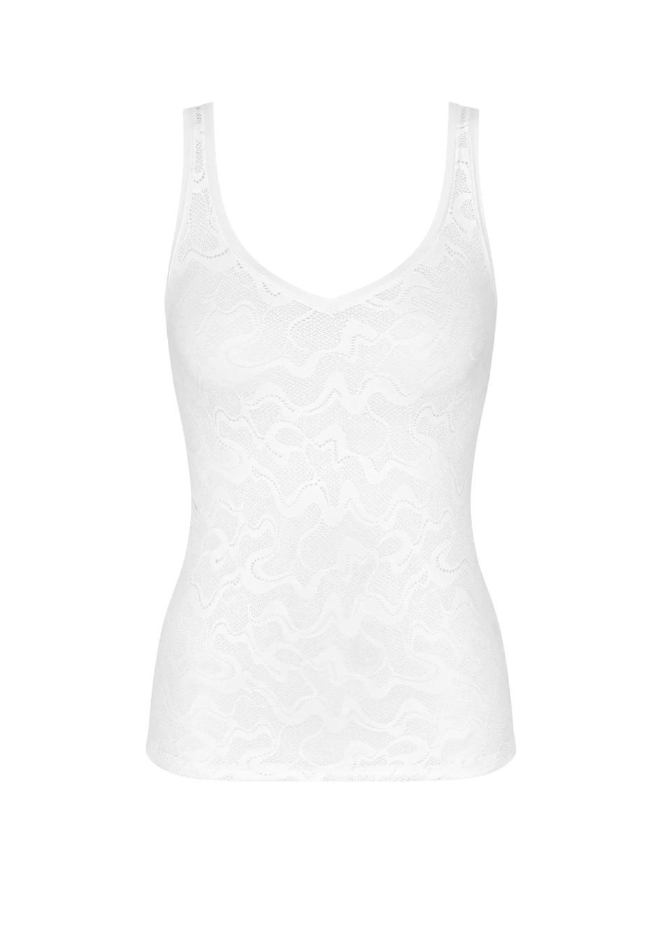 Sloggi Go Allround Lace Top With Spaghetti Straps White | 98451-BQKP