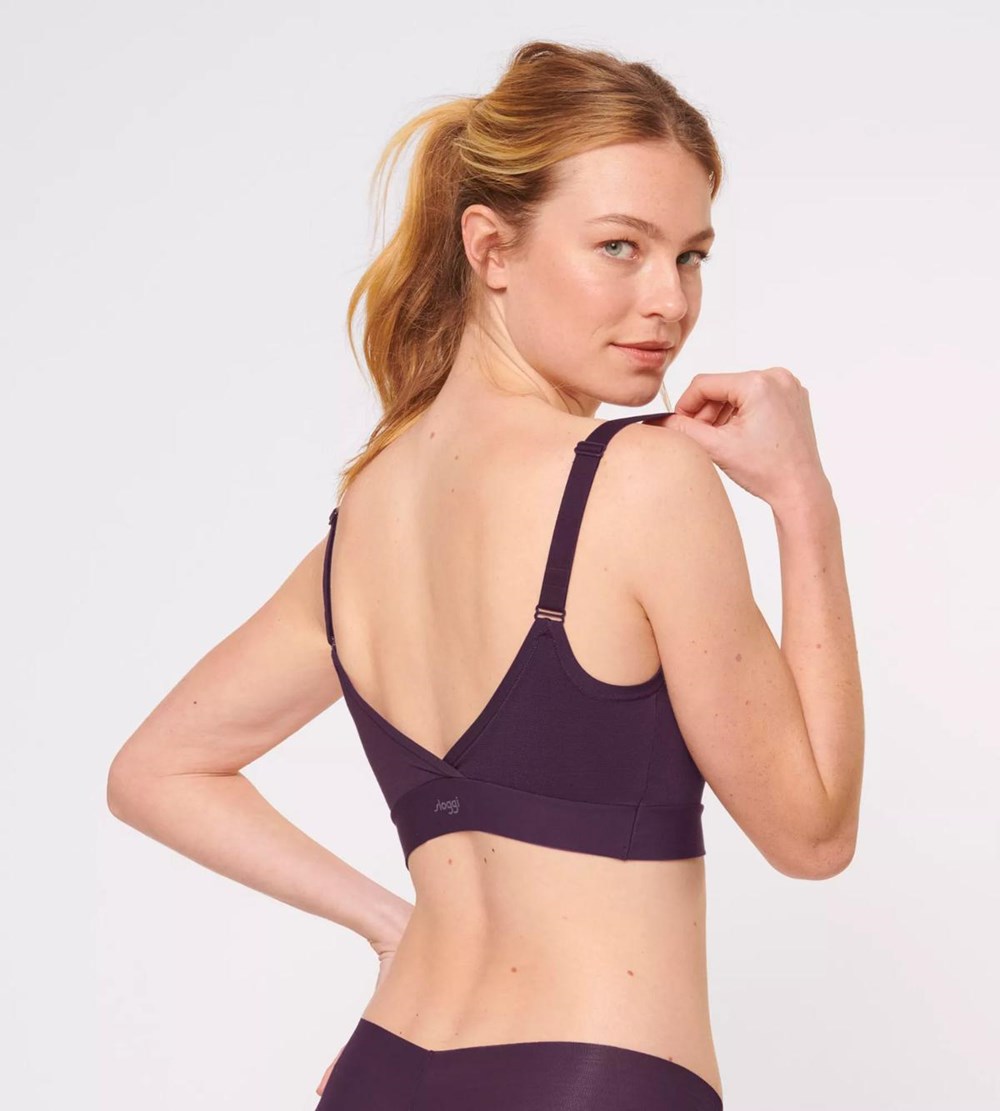 Sloggi Go Allround Padded Bra Plum | 65810-NLUS