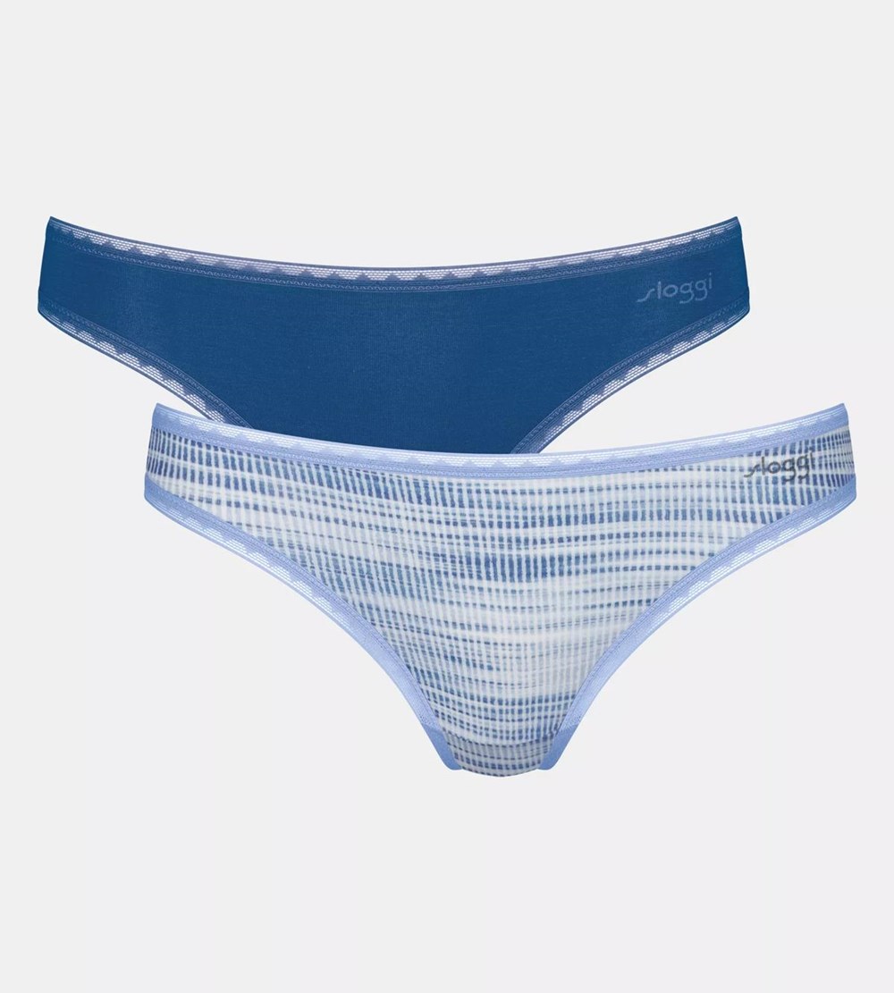 Sloggi Go Brazilian Brief Blue - Dark Combination | 51830-ZIEH