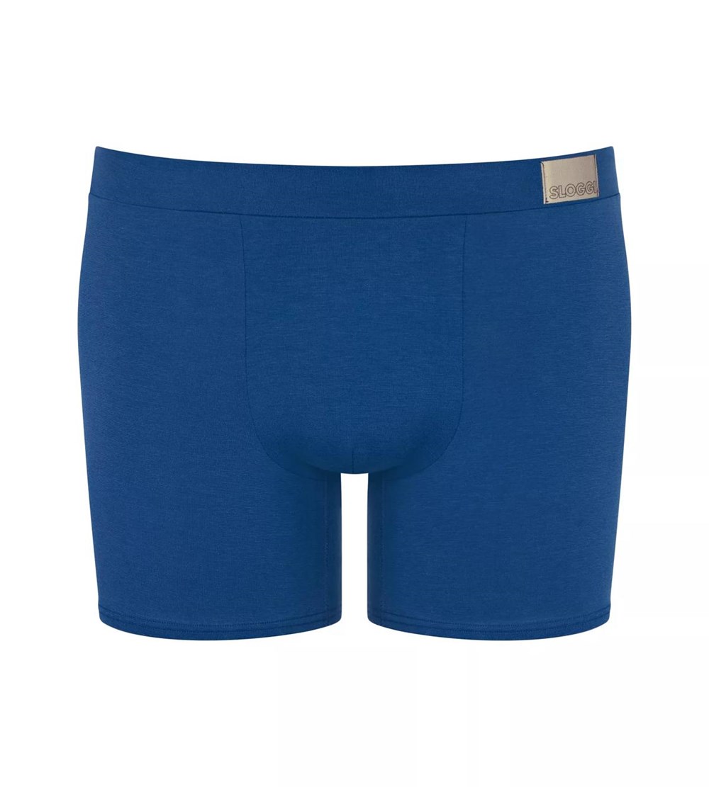 Sloggi Go Natural Shorts Blue - Dark Combination | 31264-TYCQ