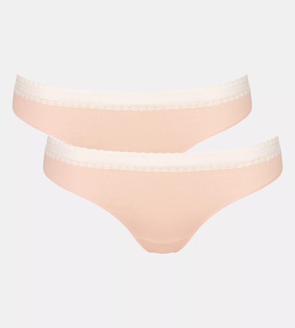 Sloggi Go Ribbed Brazilian Brief Powder orange | 36024-XLHK