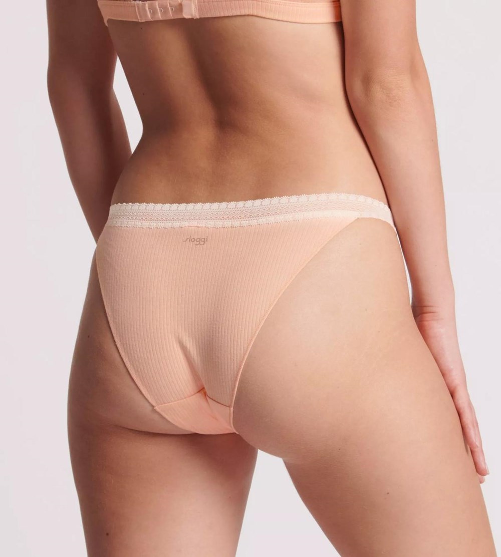 Sloggi Go Ribbed Brazilian Brief Powder orange | 61250-DJVH