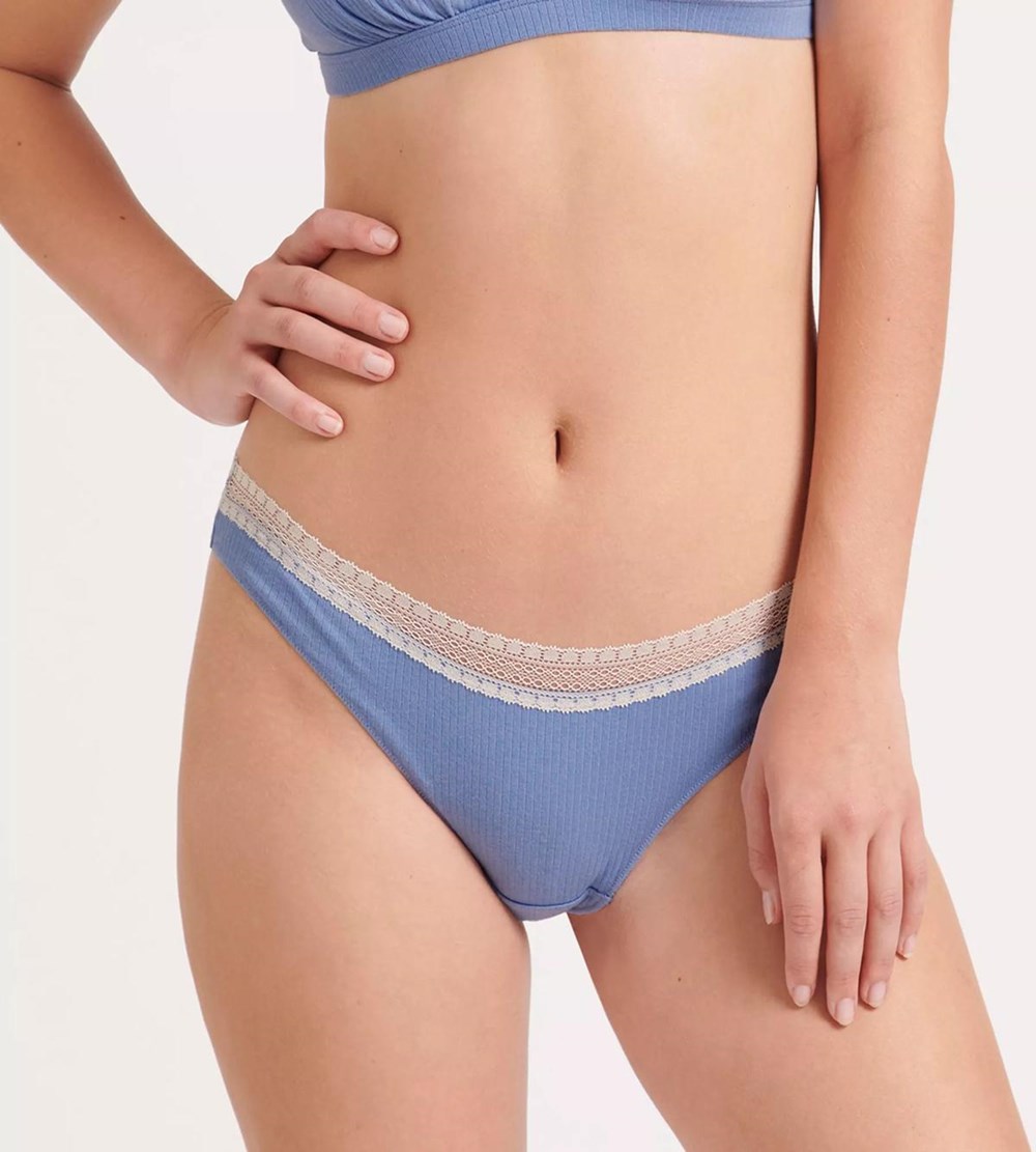 Sloggi Go Ribbed Brazilian Brief Riviera | 82356-XYSW