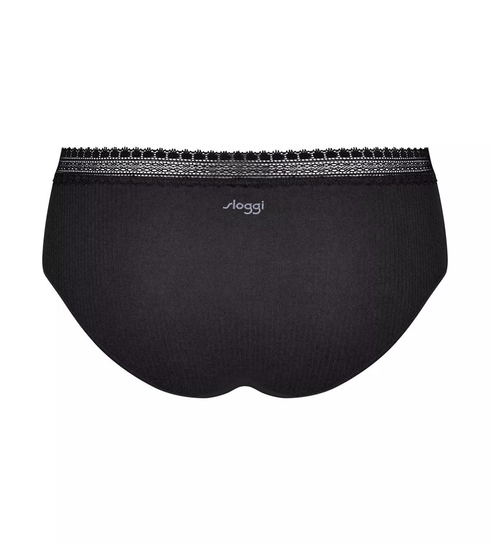 Sloggi Go Ribbed Hipster Black Combination | 12670-QZHT