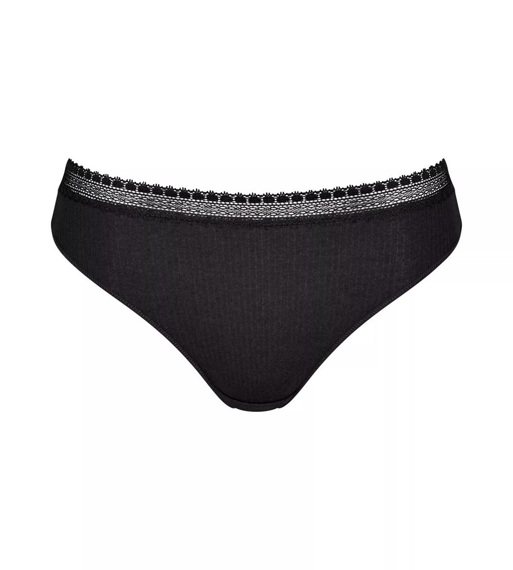 Sloggi Go Ribbed Tai Brief Black Combination | 28361-VDEU