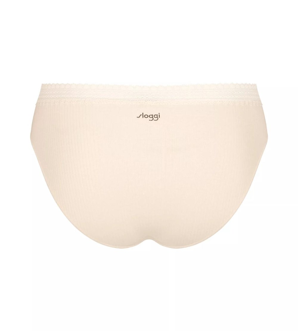 Sloggi Go Ribbed Tai Brief Brown - Light Combination | 05974-JKBS